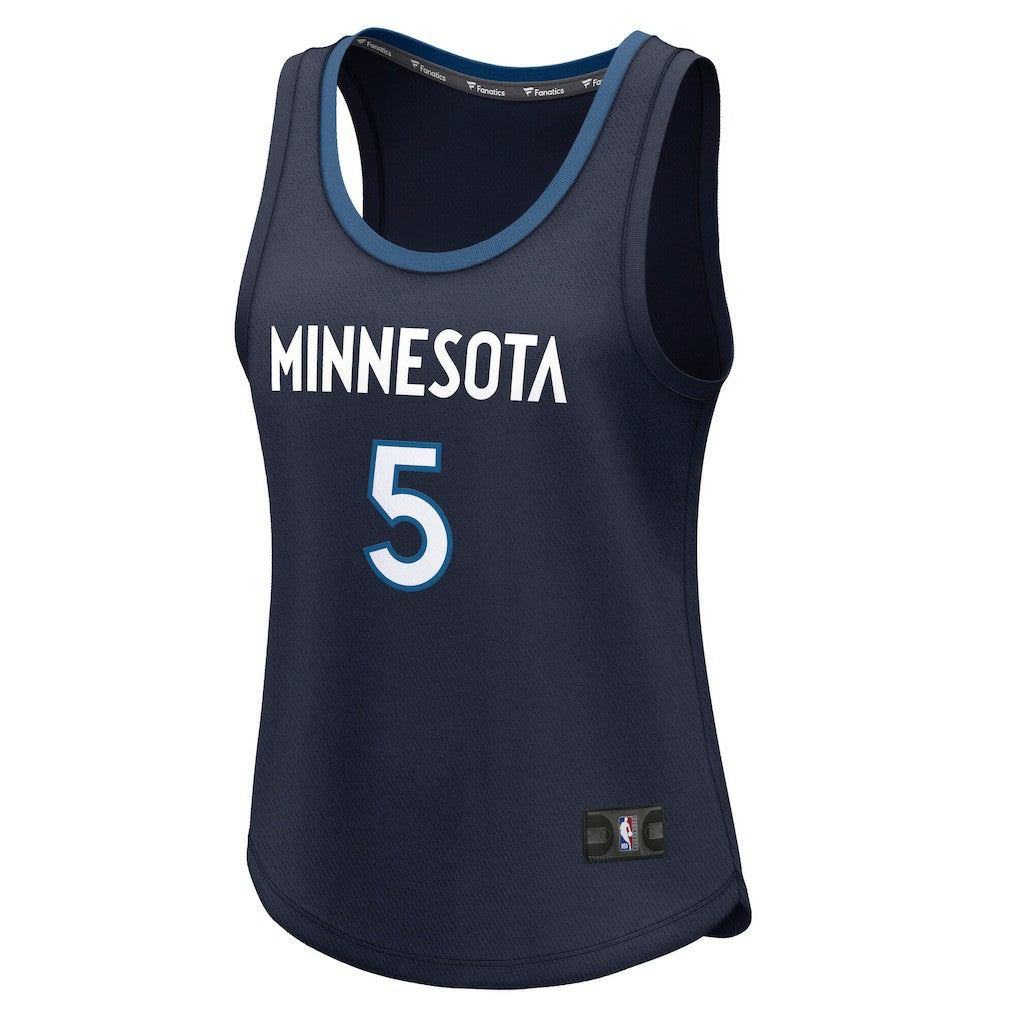 Navy Anthony Edwards Minnesota Timberwolves Women's Fast Break Player Jersey | NBA