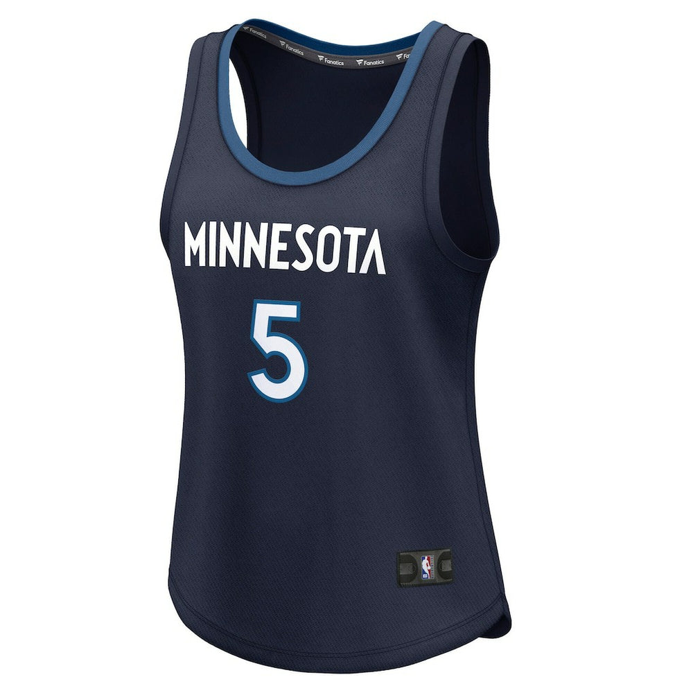 Navy Anthony Edwards Minnesota Timberwolves Women's Fast Break Player Jersey | NBA