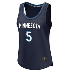Navy Anthony Edwards Minnesota Timberwolves Women's Fast Break Player Jersey | NBA