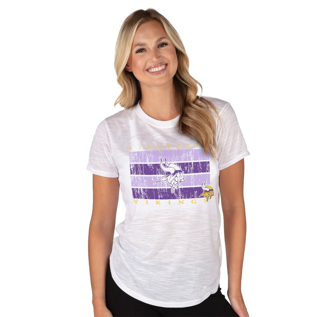 Minnesota Vikings Concepts Sport Women's Infuse Lightweight Slub Knit Top | NFL On sale