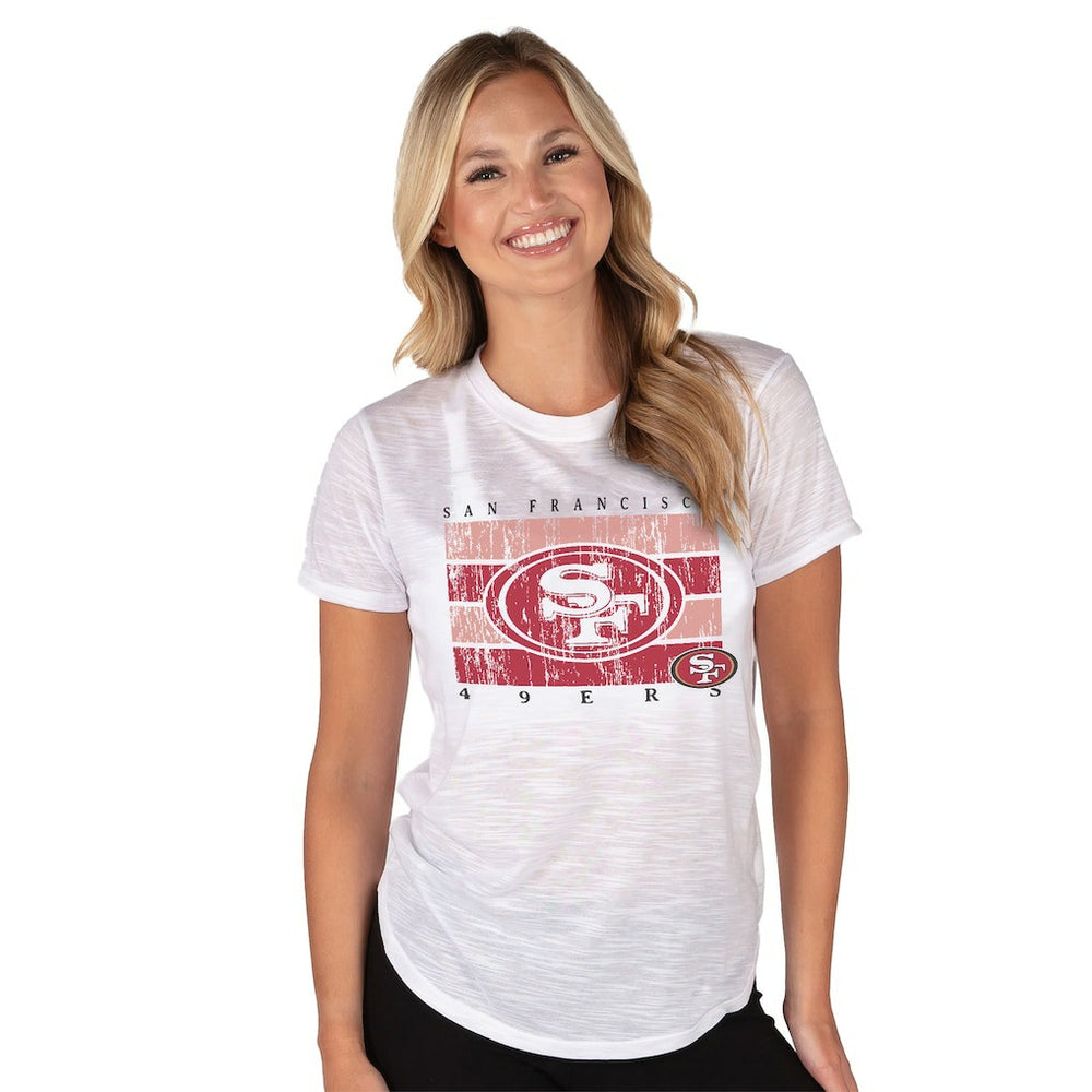 San Francisco 49ers Concepts Sport Women's Infuse Lightweight Slub Knit Top | NFL US