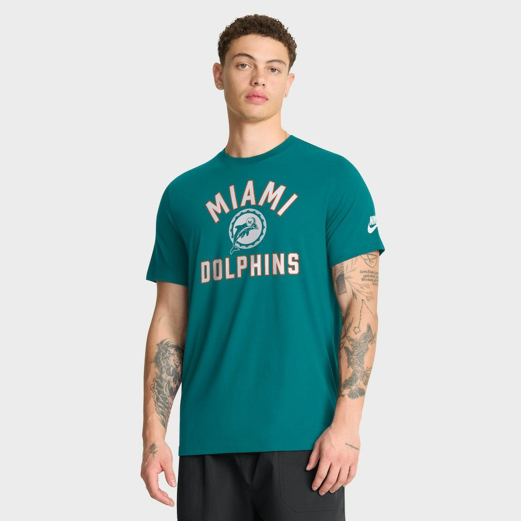 Miami Dolphins Favorable Timeline Tri-Blend T-Shirt | NFL Sale
