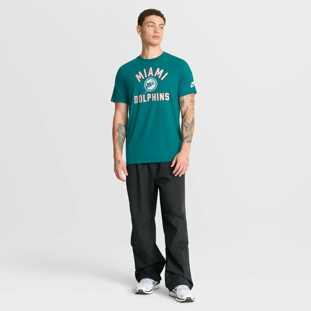 Miami Dolphins Favorable Timeline Tri-Blend T-Shirt | NFL Sale