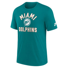 Miami Dolphins Favorable Timeline Tri-Blend T-Shirt | NFL Sale