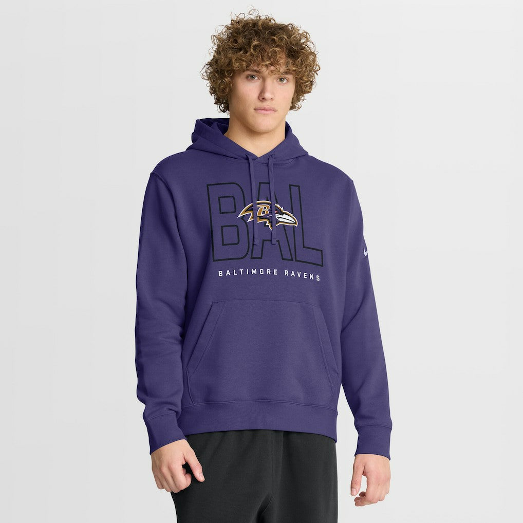 Baltimore Ravens Busted Play Club Fleece Pullover Hoodie | NFL US