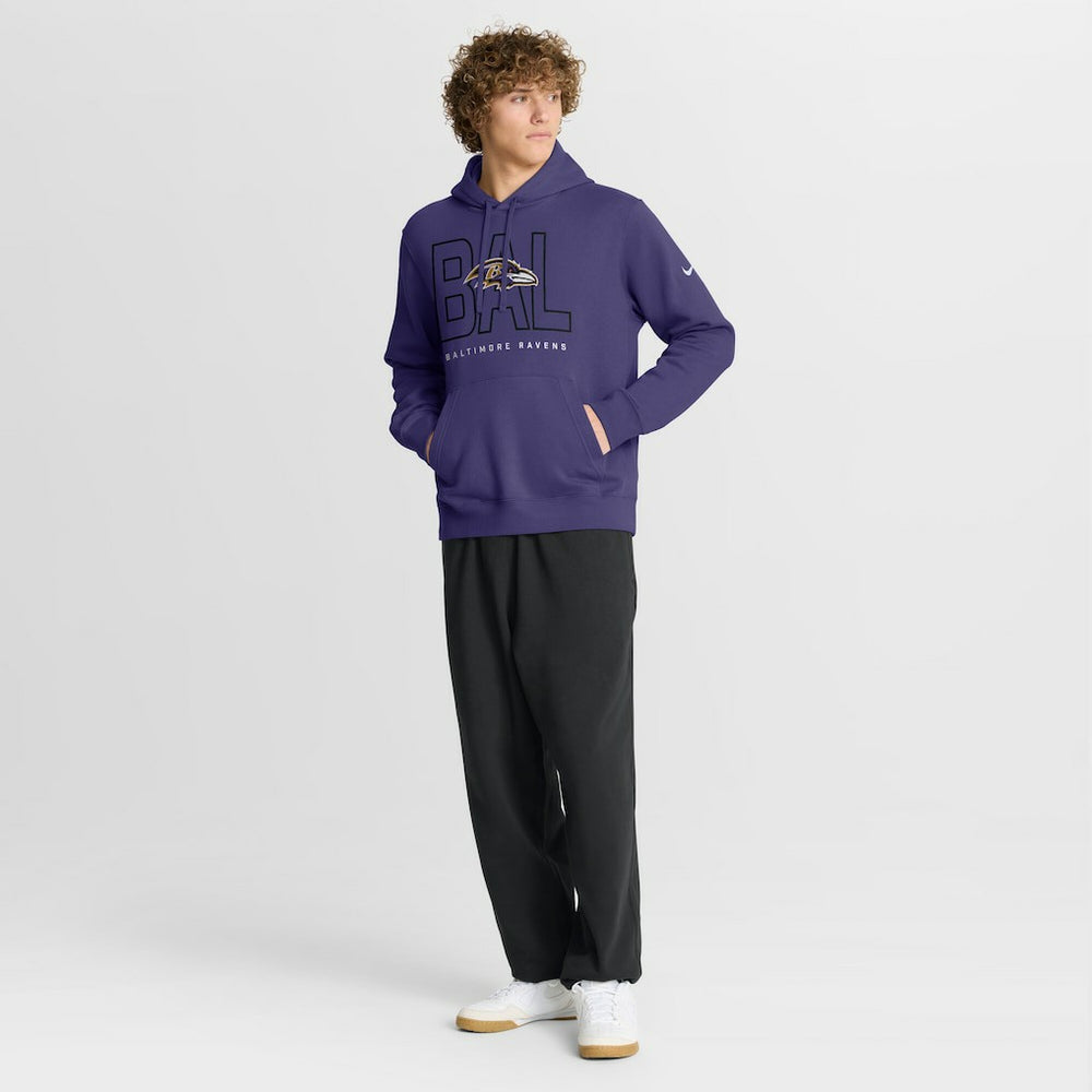 Baltimore Ravens Busted Play Club Fleece Pullover Hoodie | NFL US