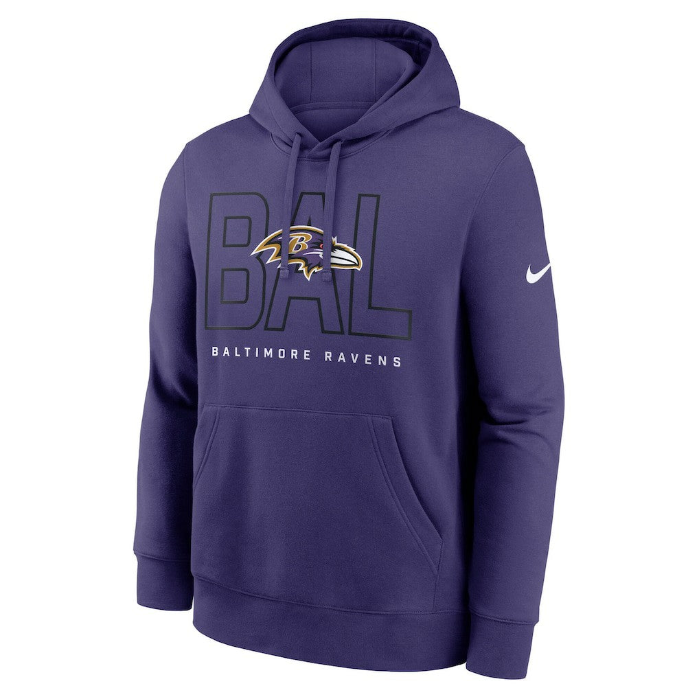 Baltimore Ravens Busted Play Club Fleece Pullover Hoodie | NFL US