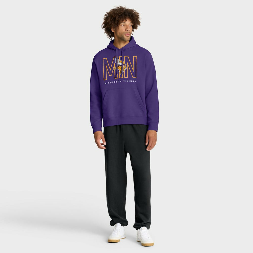 Minnesota Vikings Busted Play Club Fleece Pullover Hoodie | NFL Outlet