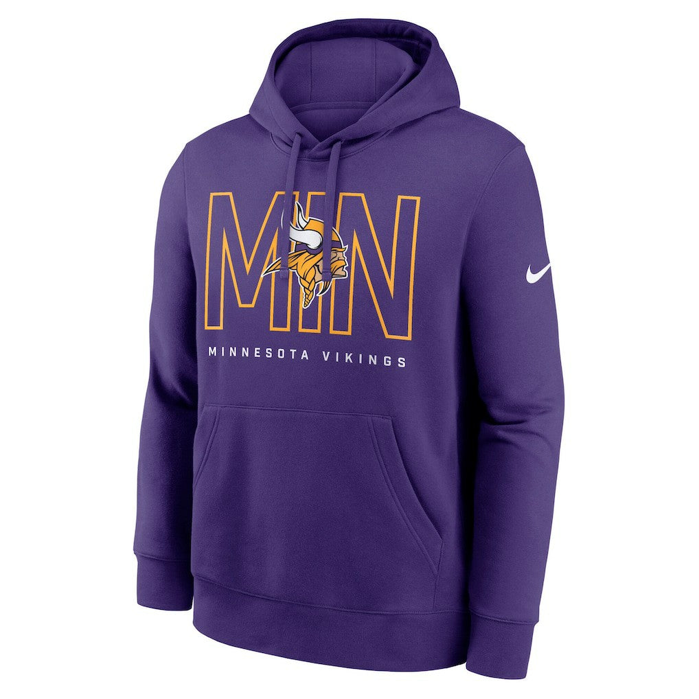 Minnesota Vikings Busted Play Club Fleece Pullover Hoodie | NFL Outlet