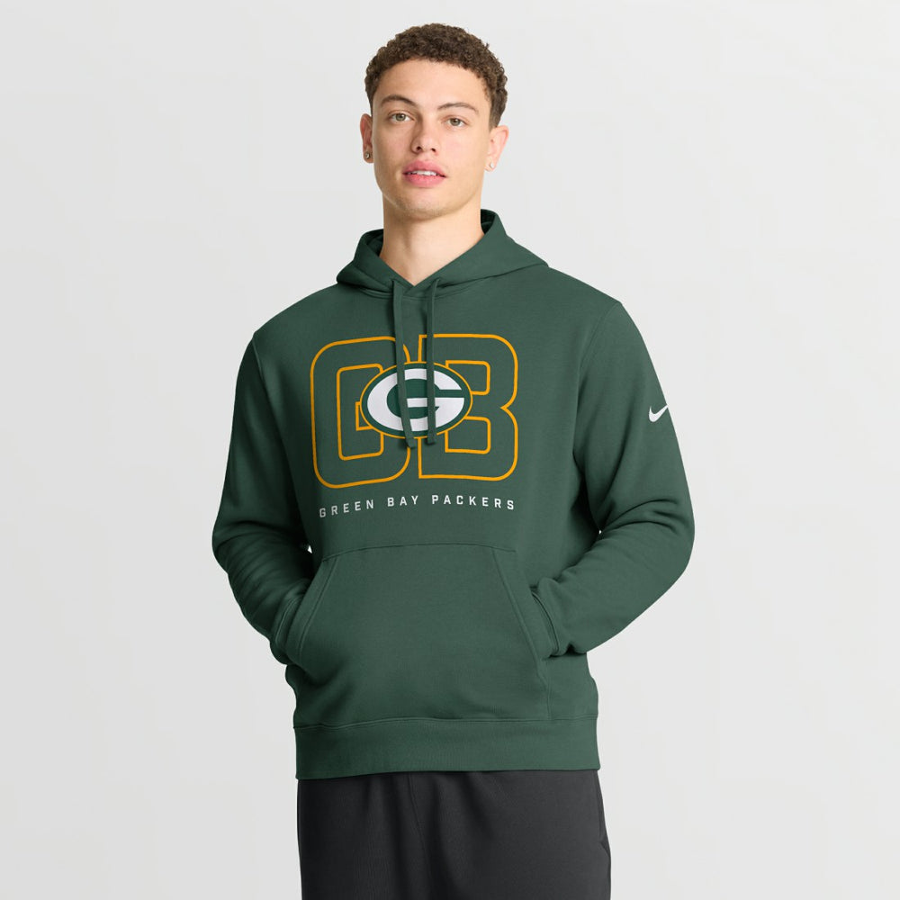 Green Bay Packers Busted Play Club Fleece Pullover Hoodie | NFL Sale
