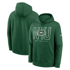 New York Jets Busted Play Club Fleece Pullover Hoodie | NFL US