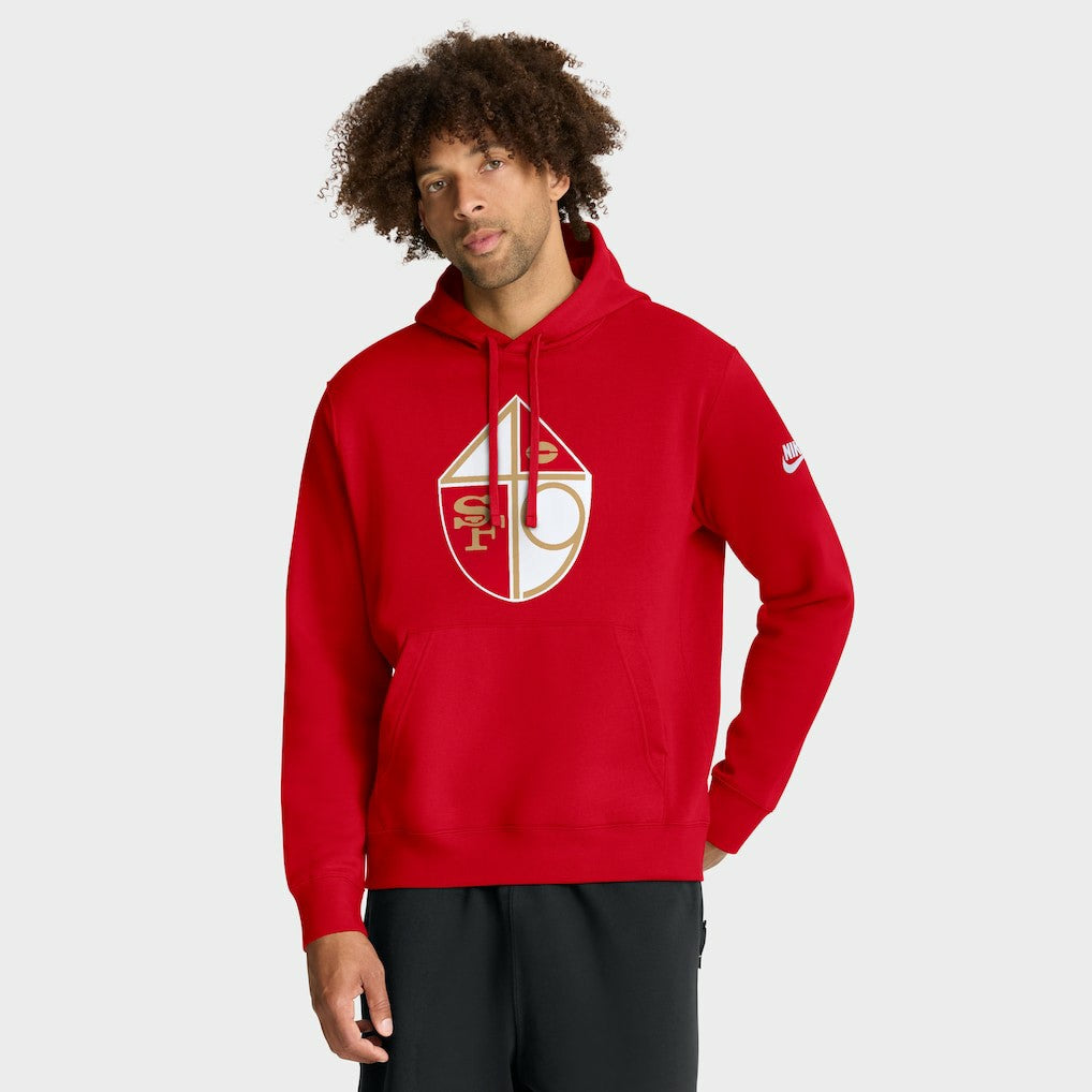 San Francisco 49ers Club Fleece Pullover Hoodie | NFL Online