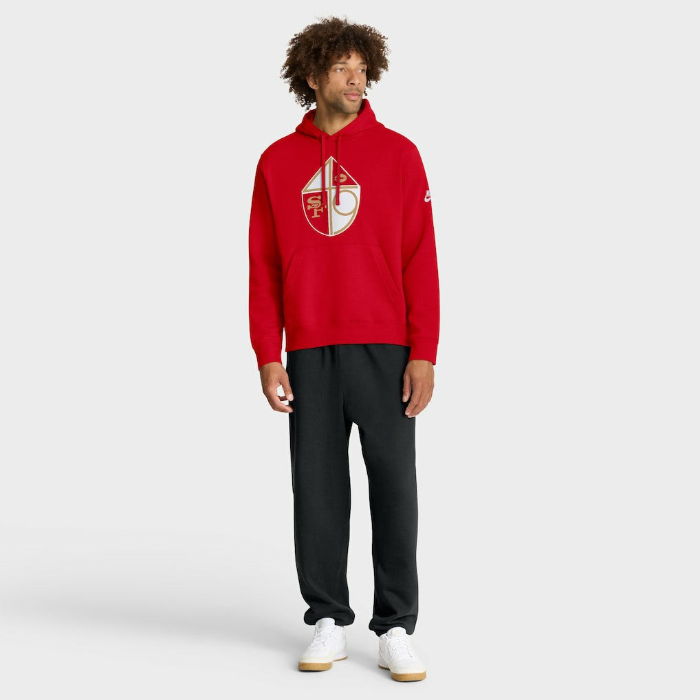 San Francisco 49ers Club Fleece Pullover Hoodie | NFL Online