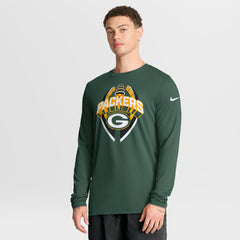 Green Bay Packers Primetime Legend Icon Performance Long Sleeve T-Shirt | NFL Hot
