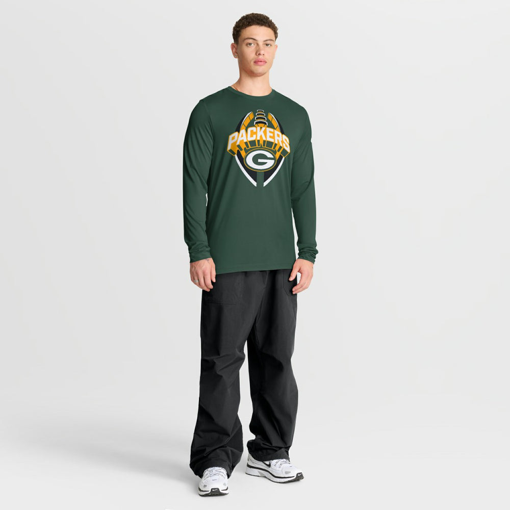 Green Bay Packers Primetime Legend Icon Performance Long Sleeve T-Shirt | NFL Hot