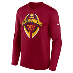 Washington Commanders Primetime Legend Icon Performance Long Sleeve T-Shirt | NFL Sale