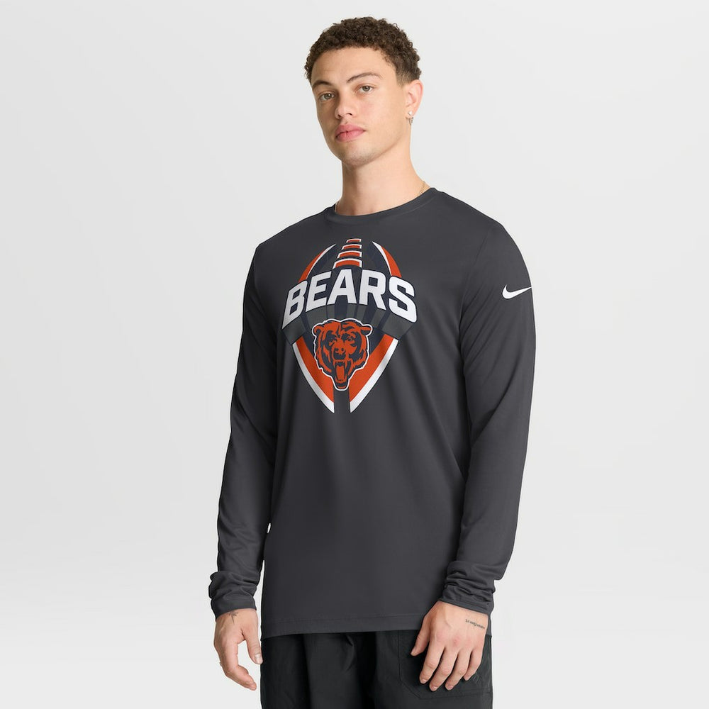 Chicago Bears Primetime Legend Icon Performance Long Sleeve T-Shirt | NFL Sale