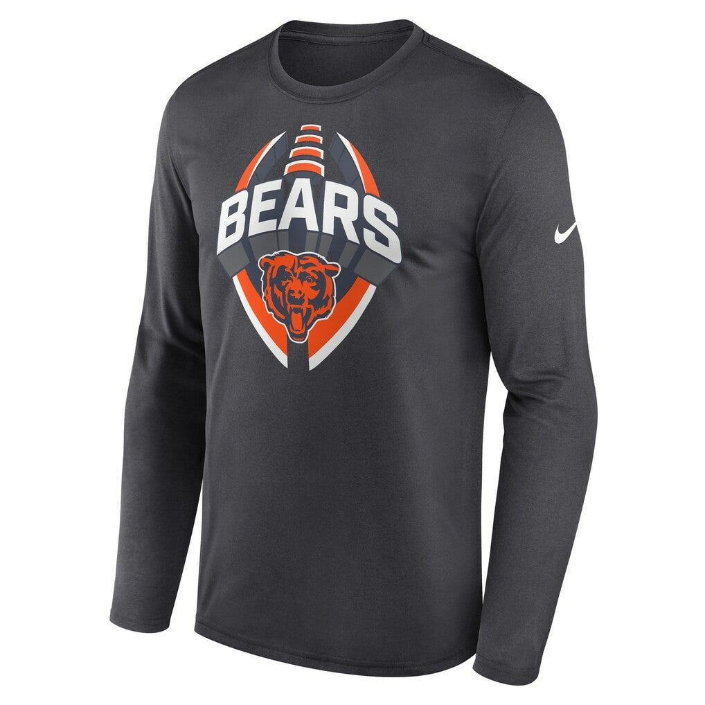 Chicago Bears Primetime Legend Icon Performance Long Sleeve T-Shirt | NFL Sale