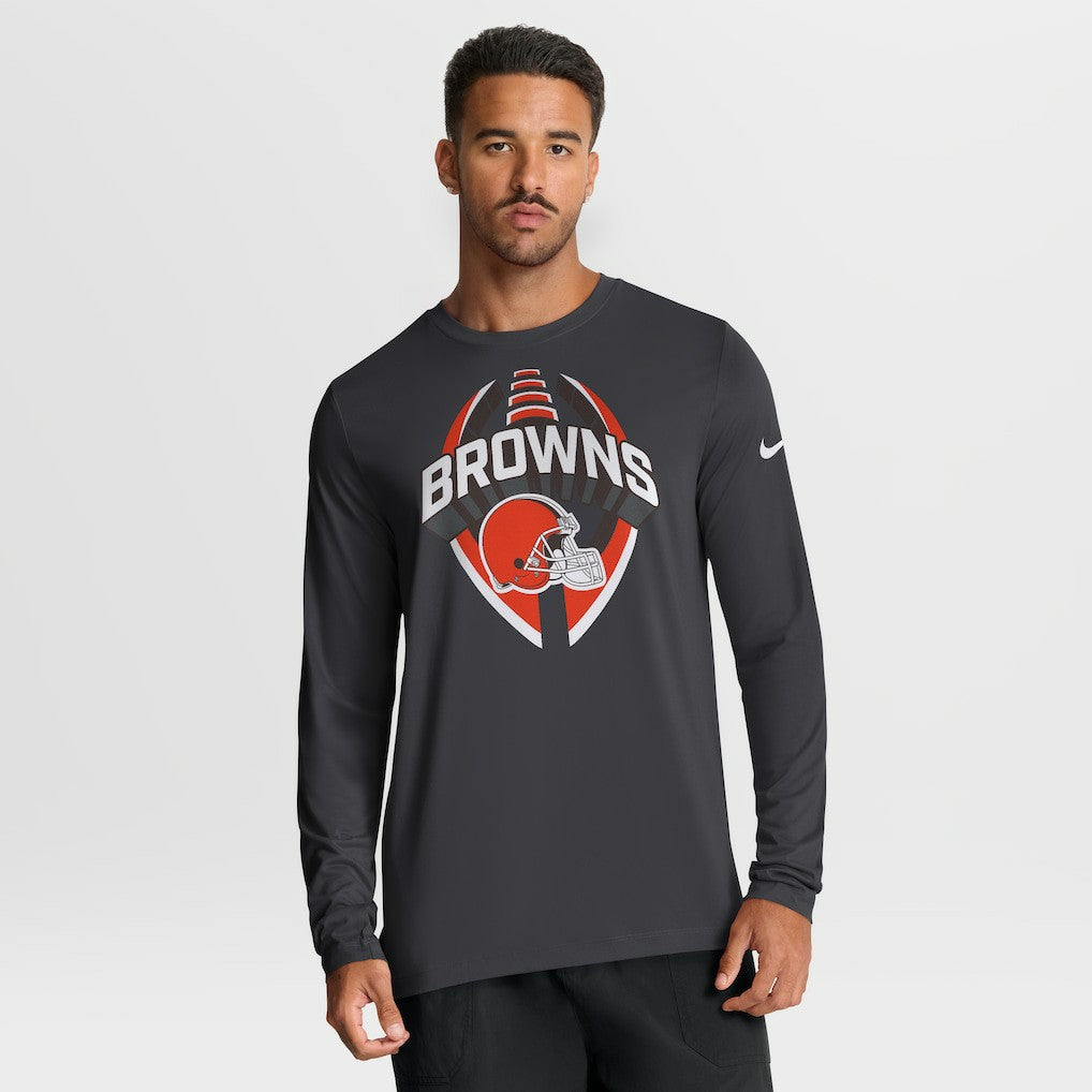 Cleveland Browns Primetime Legend Icon Performance Long Sleeve T-Shirt | NFL New
