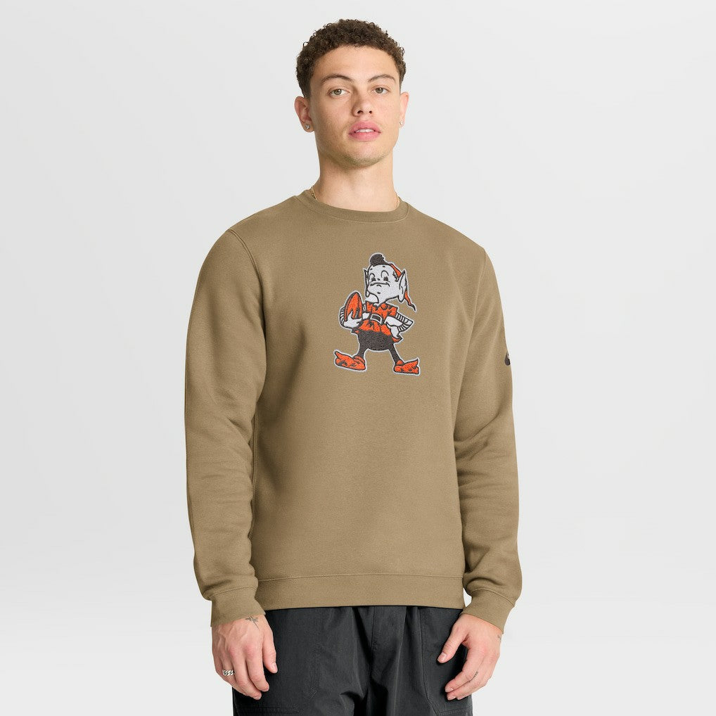 Cleveland Browns Swing Pass Rewind Club Pullover Sweatshirt | NFL Online