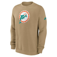 Miami Dolphins Swing Pass Rewind Club Pullover Sweatshirt | NFL Hot