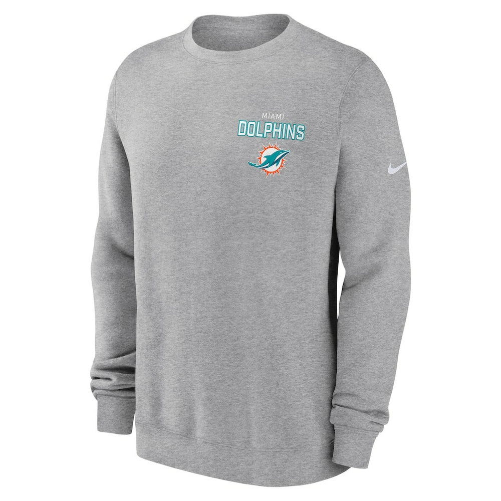Miami Dolphins Primetime Club Fleece Pullover Sweatshirt | NFL Outlet
