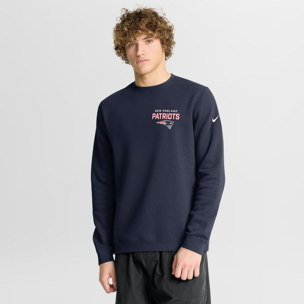 New England Patriots Primetime Club Fleece Pullover Sweatshirt | NFL Discount