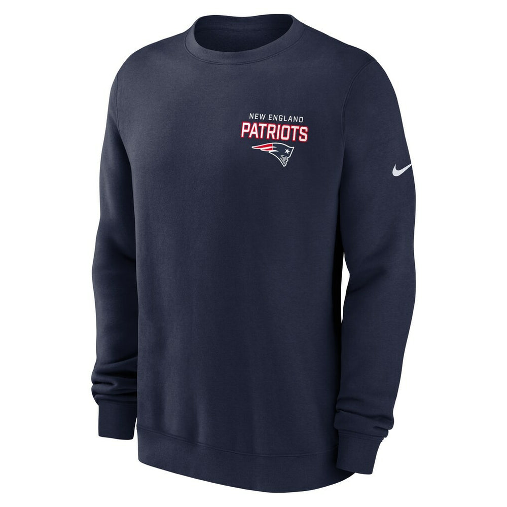 New England Patriots Primetime Club Fleece Pullover Sweatshirt | NFL Discount