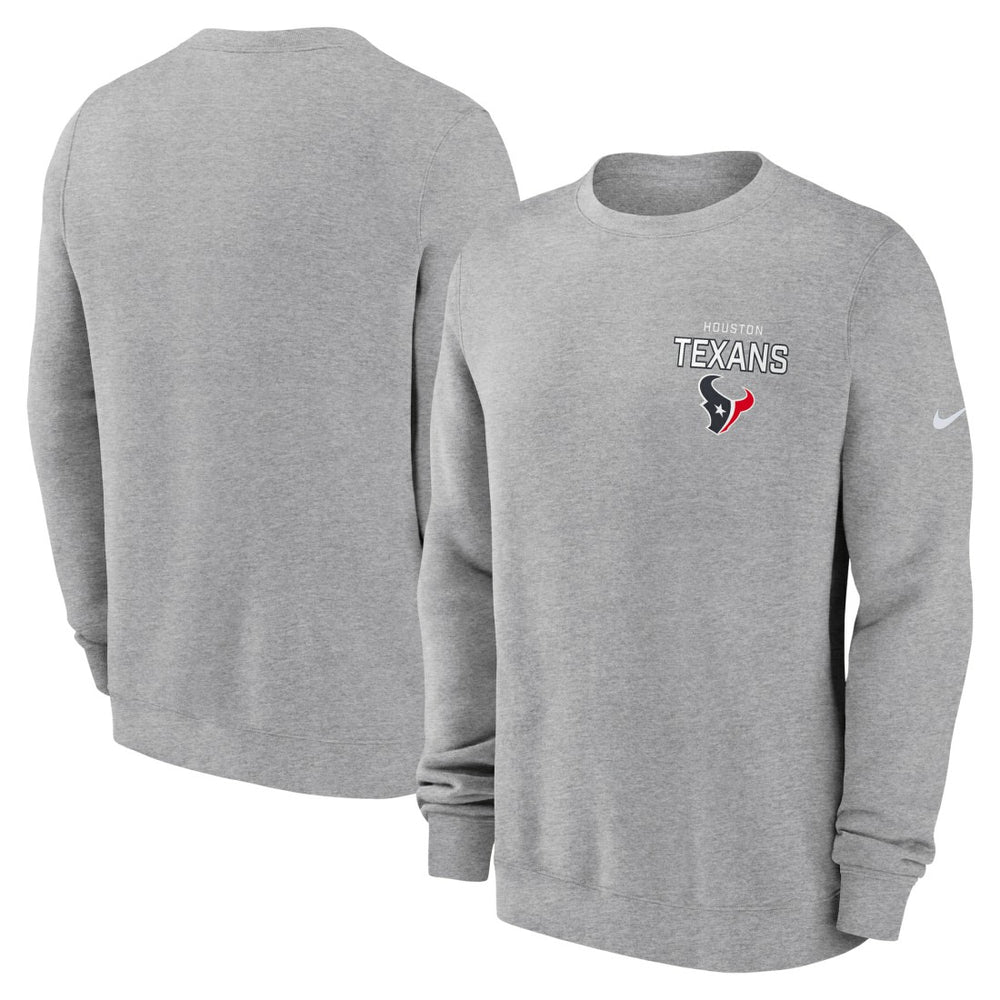 Houston Texans Primetime Club Fleece Pullover Sweatshirt | NFL US