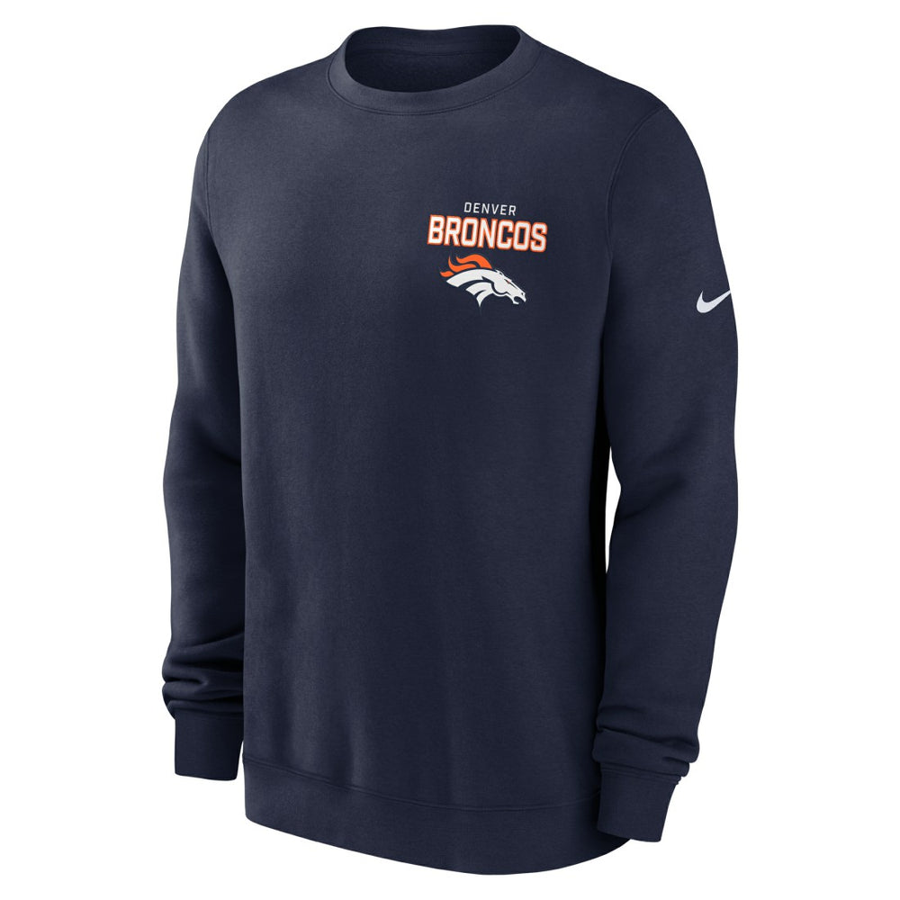 Denver Broncos Primetime Club Fleece Pullover Sweatshirt | NFL Online