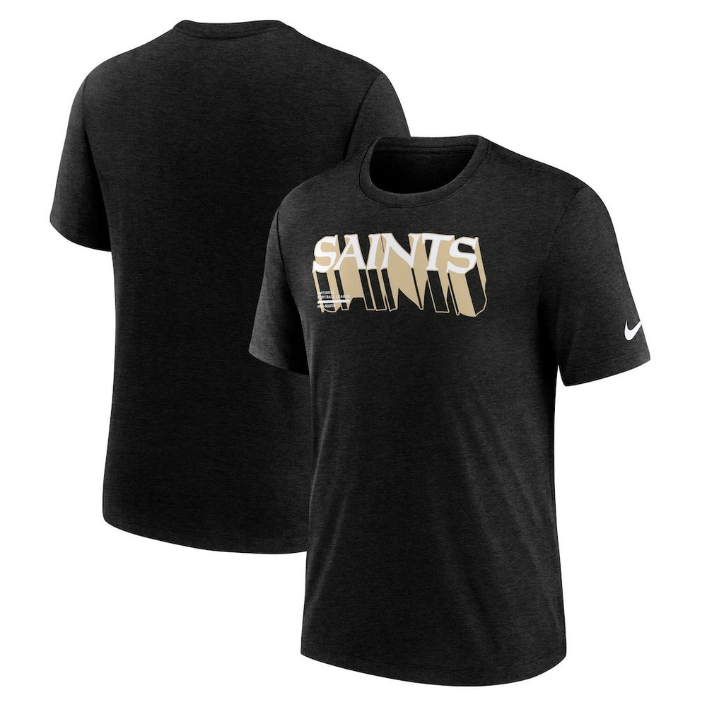 New Orleans Saints Long Pass Tri-Blend T-Shirt | NFL US