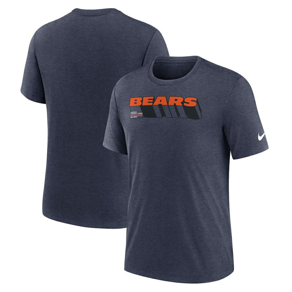 Chicago Bears Long Pass Tri-Blend T-Shirt | NFL Online