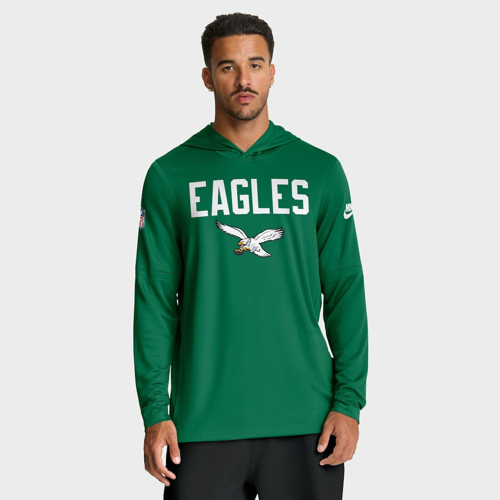 Philadelphia Eagles Big & Tall Alt Pack Dri-FIT Long Sleeve Hoodie T-Shirt  | NFL Outlet