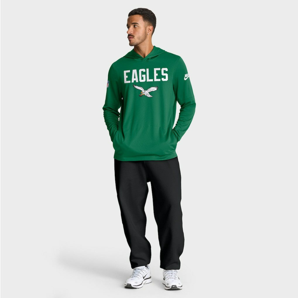 Philadelphia Eagles Big & Tall Alt Pack Dri-FIT Long Sleeve Hoodie T-Shirt  | NFL Outlet