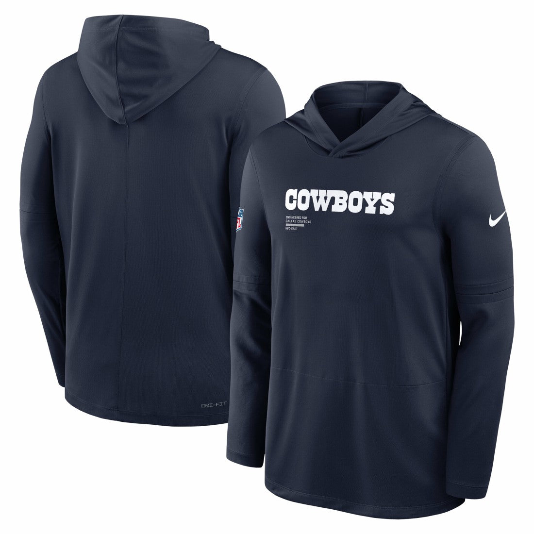 Dallas Cowboys Big & Tall Sideline Dri-FIT Long Sleeve Hoodie T-Shirt | NFL On sale