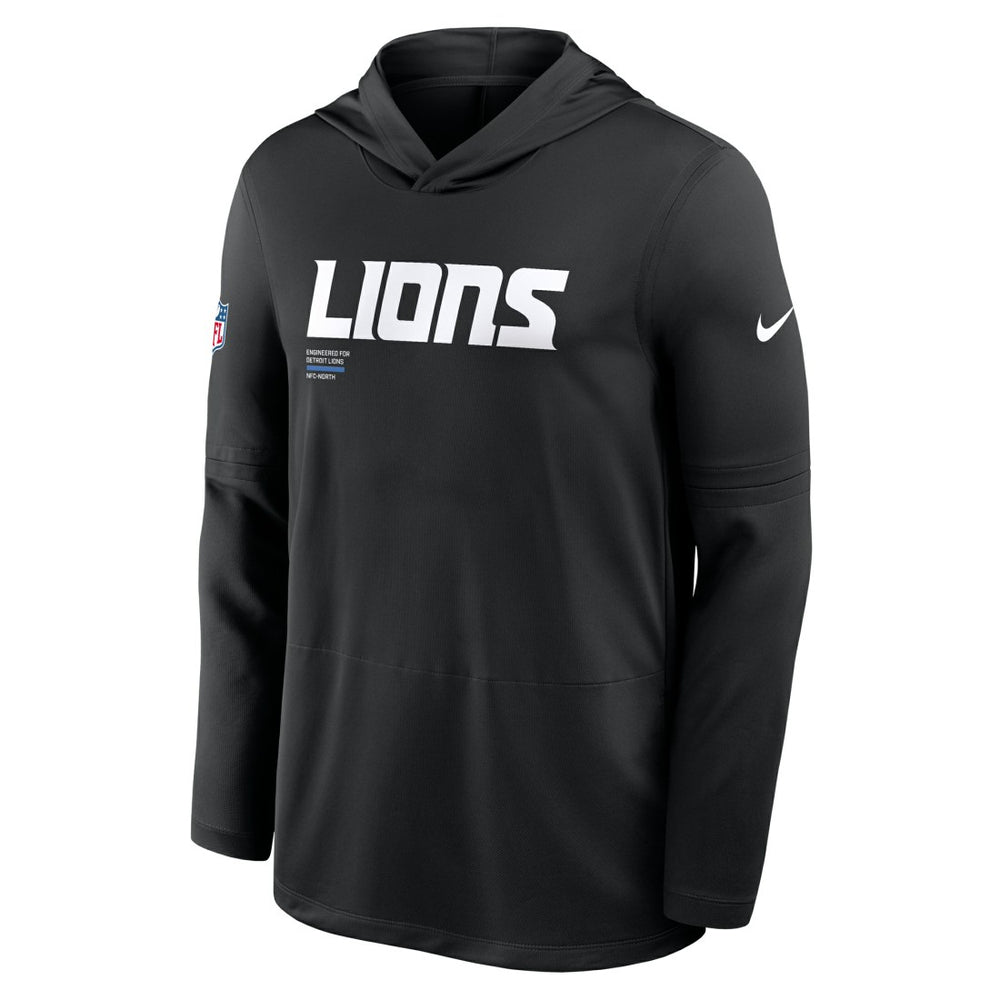 Detroit Lions Big & Tall Sideline Dri-FIT Long Sleeve Hoodie T-Shirt | NFL On sale