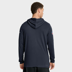 Chicago Bears Big & Tall Sideline Dri-FIT Long Sleeve Hoodie T-Shirt | NFL Outlet