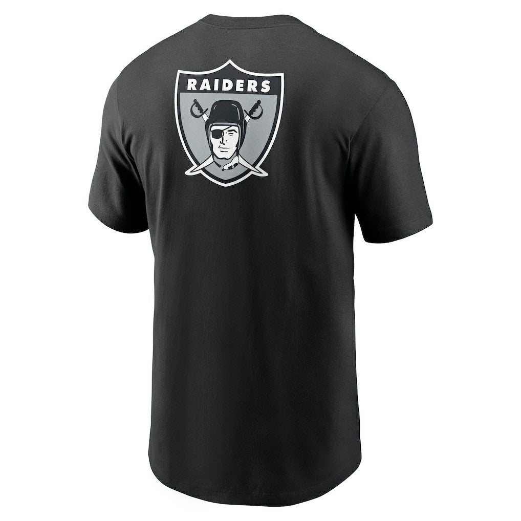 Las Vegas Raiders Rewind Front and Back Hit Essential T-Shirt | NFL US