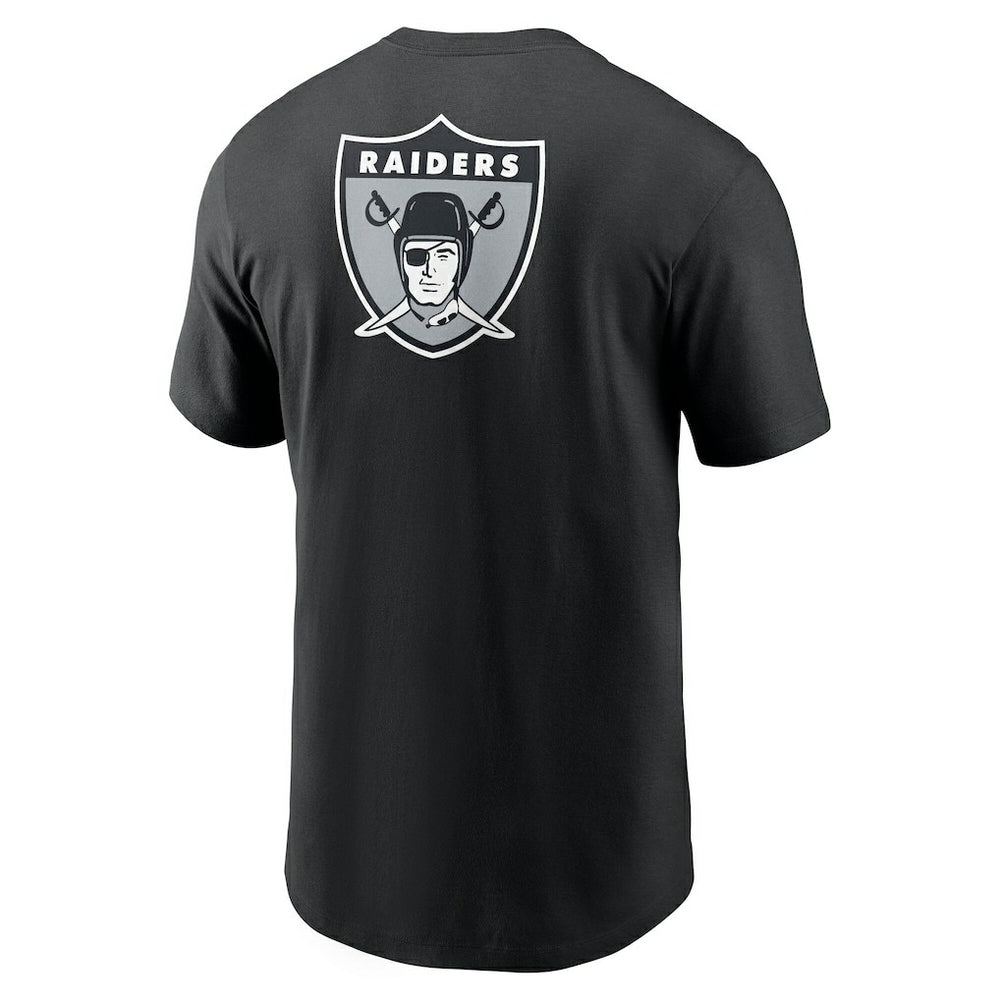 Las Vegas Raiders Rewind Front and Back Hit Essential T-Shirt | NFL US