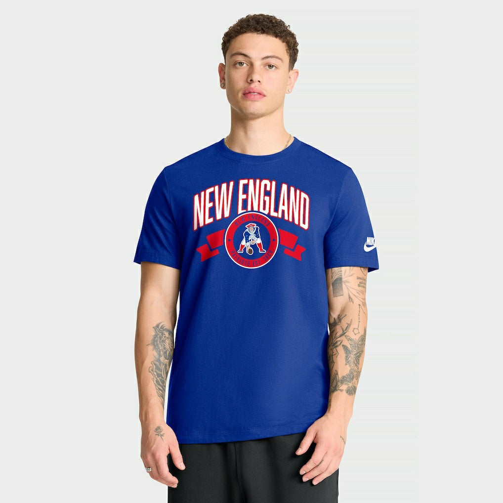 New England Patriots Rewind Front and Back Hit Essential T-Shirt | NFL Outlet