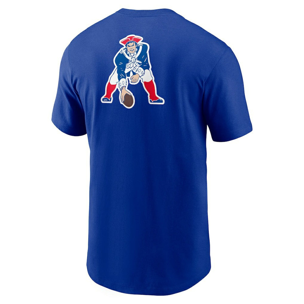 New England Patriots Rewind Front and Back Hit Essential T-Shirt | NFL Outlet