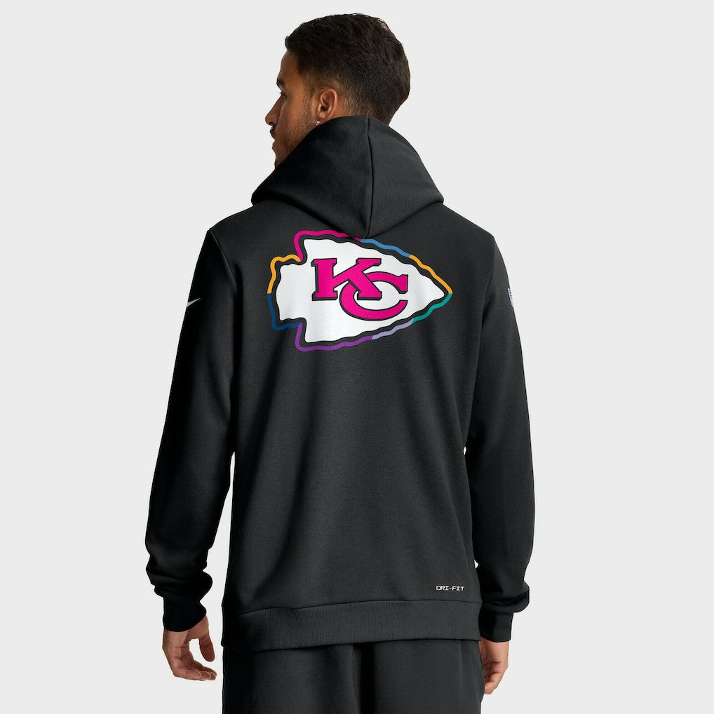 Kansas City Chiefs Tall 2025 NFL Crucial Catch Sideline Standard Issue Dri-FIT Hoodie | NFL New