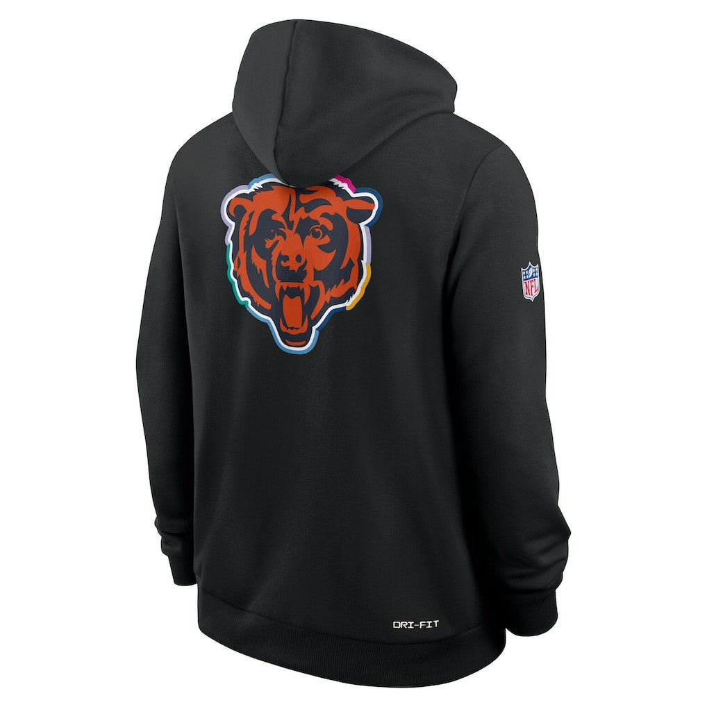 Chicago Bears Tall 2025 NFL Crucial Catch Sideline Standard Issue Dri-FIT Hoodie | NFL Outlet