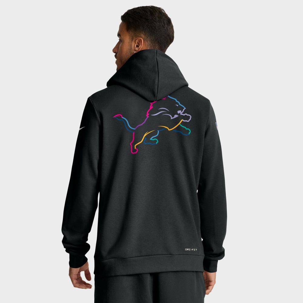Detroit Lions Tall 2025 NFL Crucial Catch Sideline Standard Issue Dri-FIT Hoodie | NFL Sale