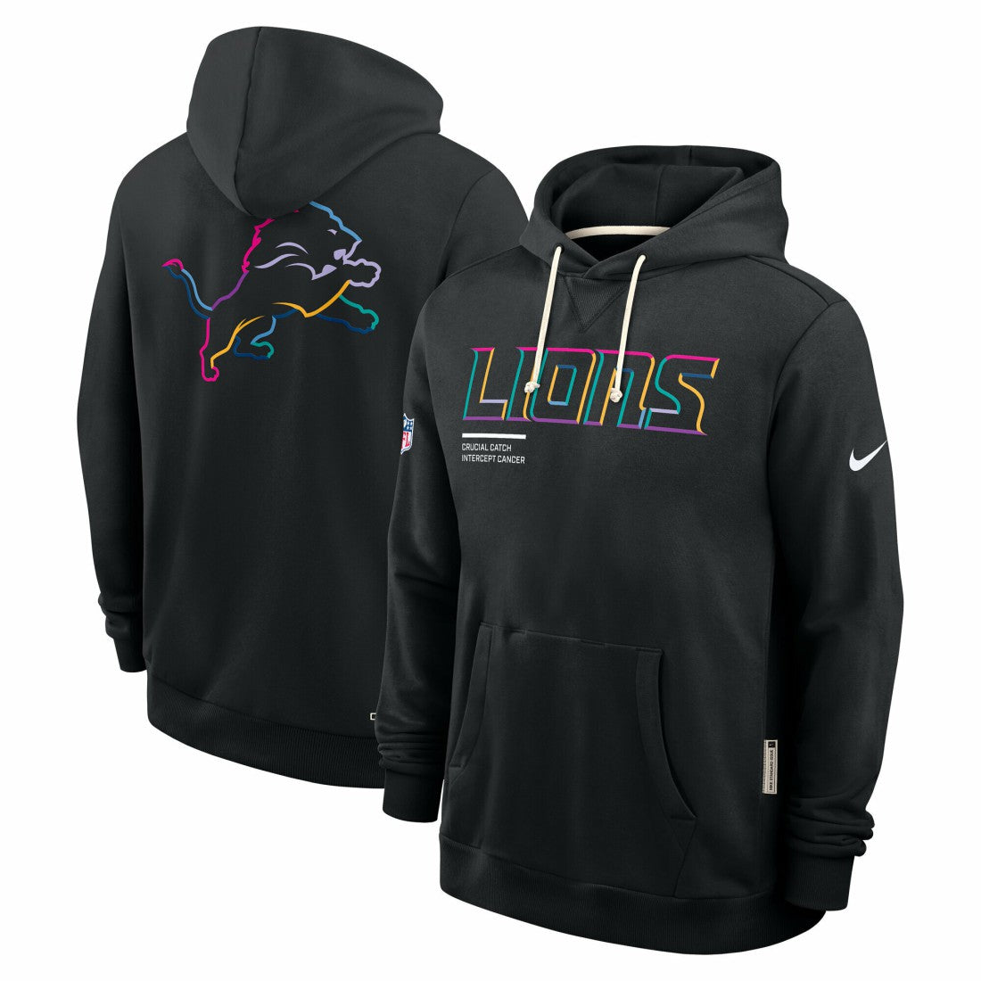 Detroit Lions Tall 2025 NFL Crucial Catch Sideline Standard Issue Dri-FIT Hoodie | NFL Sale