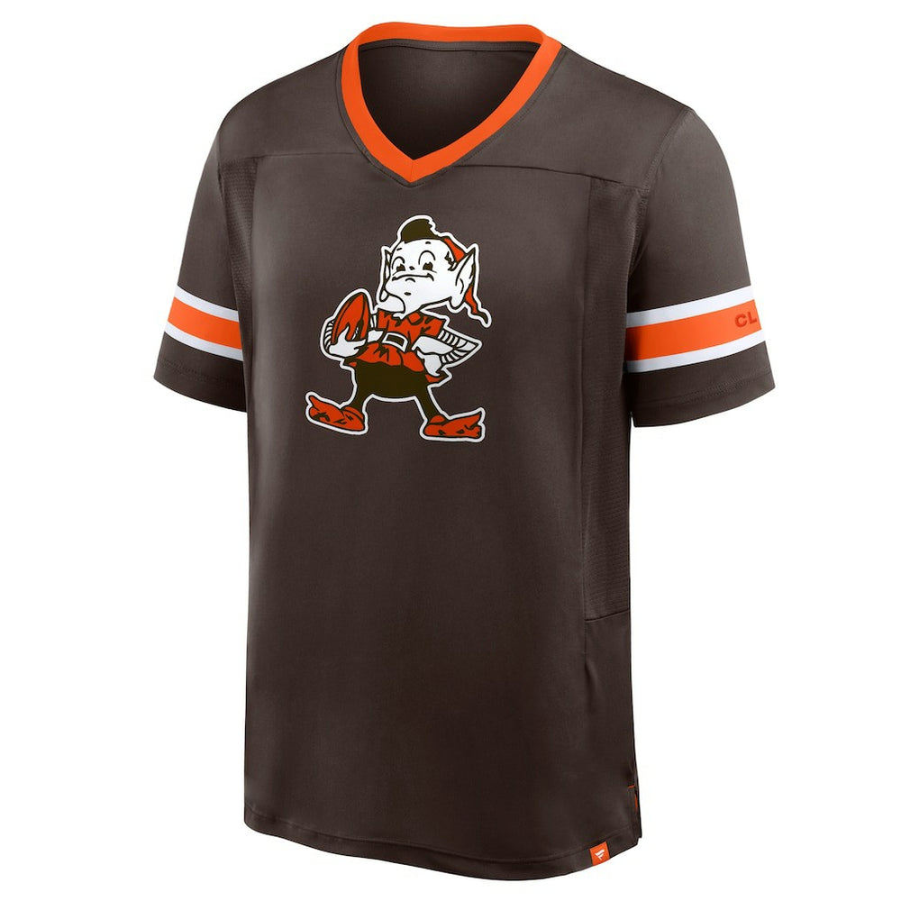 Cleveland Browns Hometown Premium Hashmark V-Neck T-Shirt | NFL US