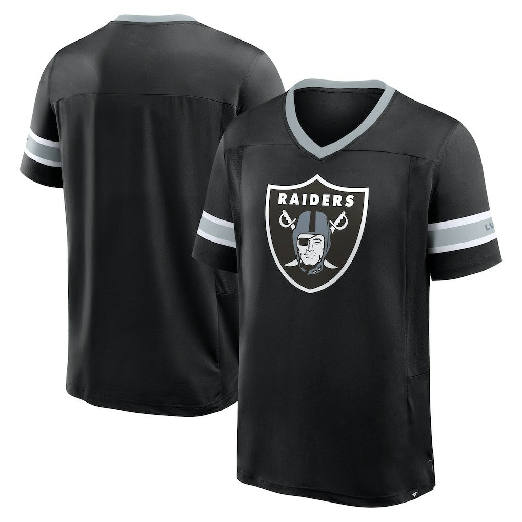 Las Vegas Raiders Hometown Premium Hashmark V-Neck T-Shirt | NFL New