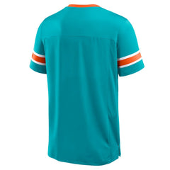 Miami Dolphins Hometown Premium Hashmark V-Neck T-Shirt | NFL Outlet