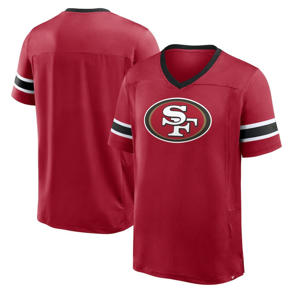 San Francisco 49ers Hometown Premium Hashmark V-Neck T-Shirt | NFL Online