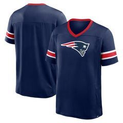 New England Patriots Hometown Premium Hashmark V-Neck T-Shirt | NFL Discount